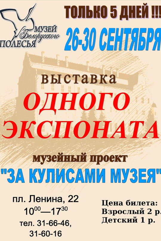 Проект «За кулисами музея» Проект «За кулисами музея»