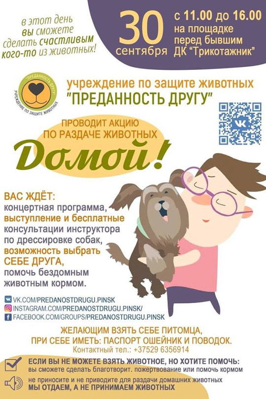 Акция по раздаче животных Акция по раздаче животных